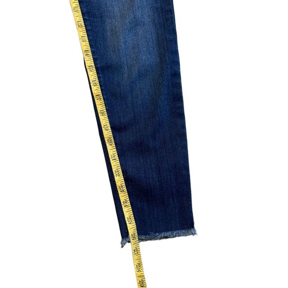 Altar'd State Mid Rise Skinny Jeans Button Front Hermes Wash Raw Hem Size 28/7 - Picture 7 of 7